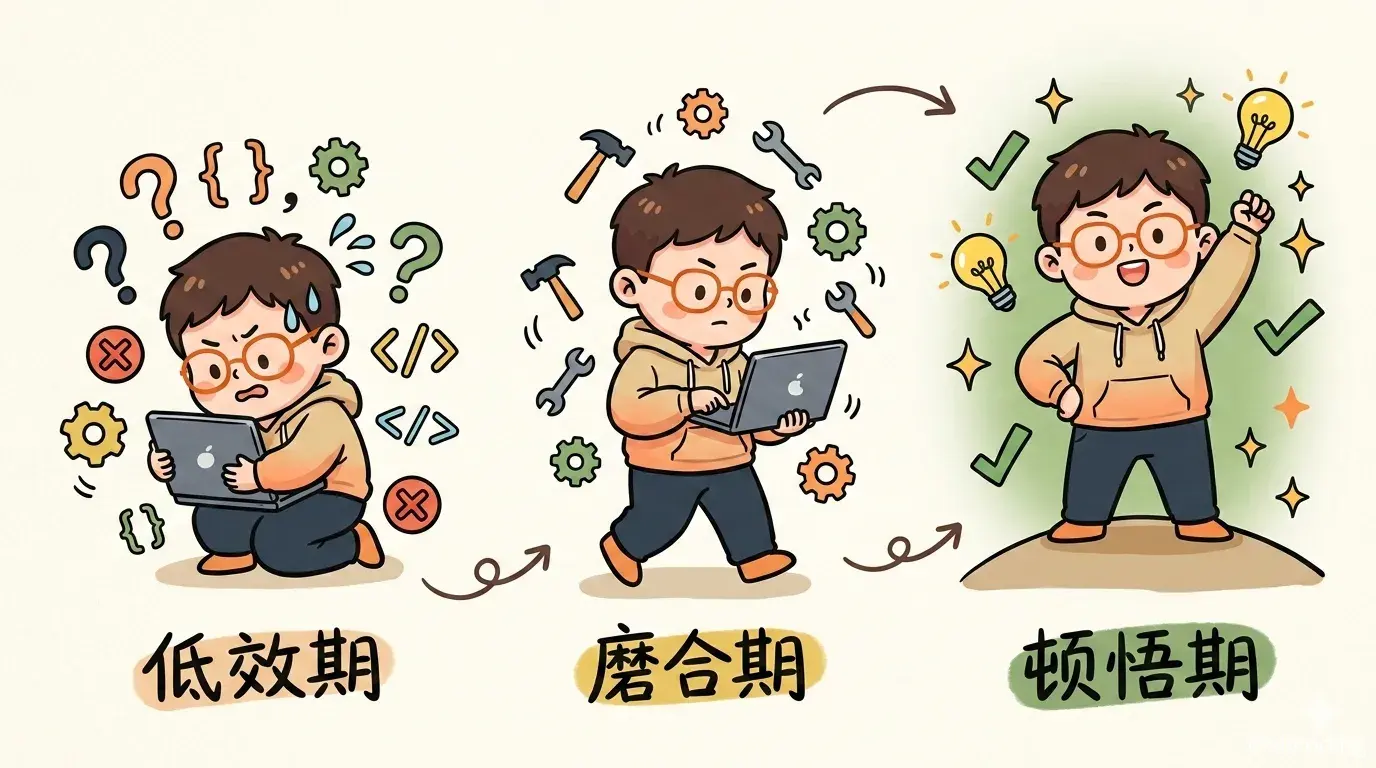 工具学习的三个阶段